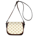Honey Bee Hive Pattern Print Saddle Bag
