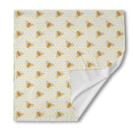 Honey Bee Hive Pattern Print Silk Bandana