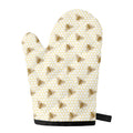 Honey Bee Hive Pattern Print Single Oven Mitt