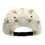 Honey Bee Hive Pattern Print Snapback Cap