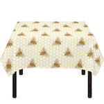 Honey Bee Hive Pattern Print Tablecloth