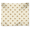 Honey Bee Hive Pattern Print Tapestry