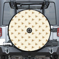 Honey Bee Hive Pattern Print Tire Cover With Camera Hole