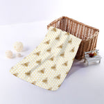 Honey Bee Hive Pattern Print Towel