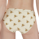 Honey Bee Hive Pattern Print Women's Panties