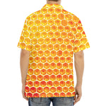 Honey Bee Hive Print Aloha Shirt