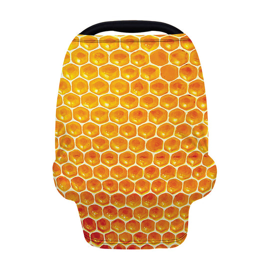 Honey Bee Hive Print Baby Seat Cover