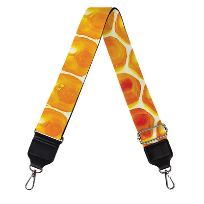 Honey Bee Hive Print Bag Strap