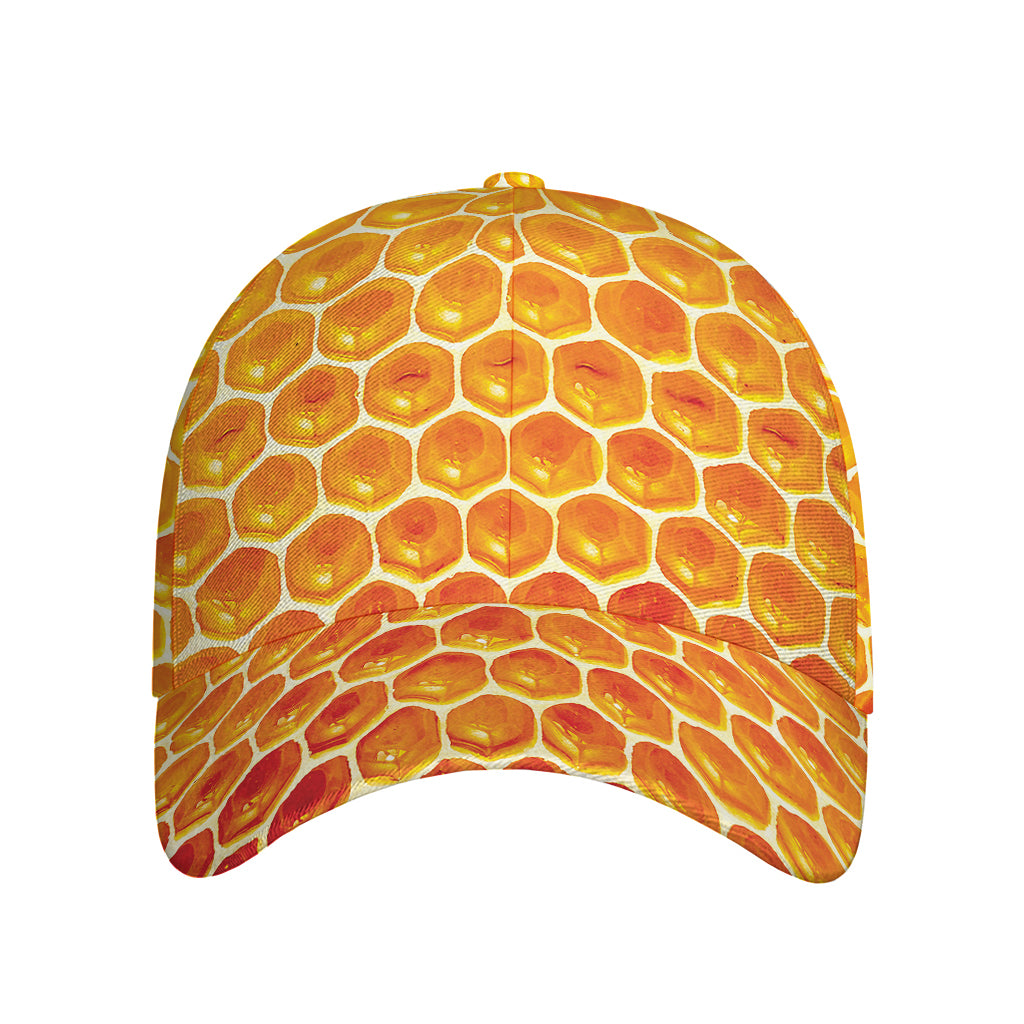 Honey Bee Hive Print Baseball Cap