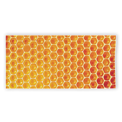 Honey Bee Hive Print Beach Towel