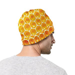 Honey Bee Hive Print Beanie