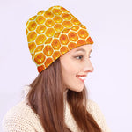 Honey Bee Hive Print Beanie
