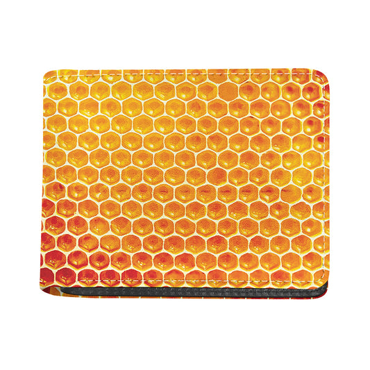 Honey Bee Hive Print Bifold Wallet