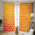 Honey Bee Hive Print Dimout Pencil Pleat Curtains