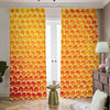 Honey Bee Hive Print Blackout Pencil Pleat Curtains