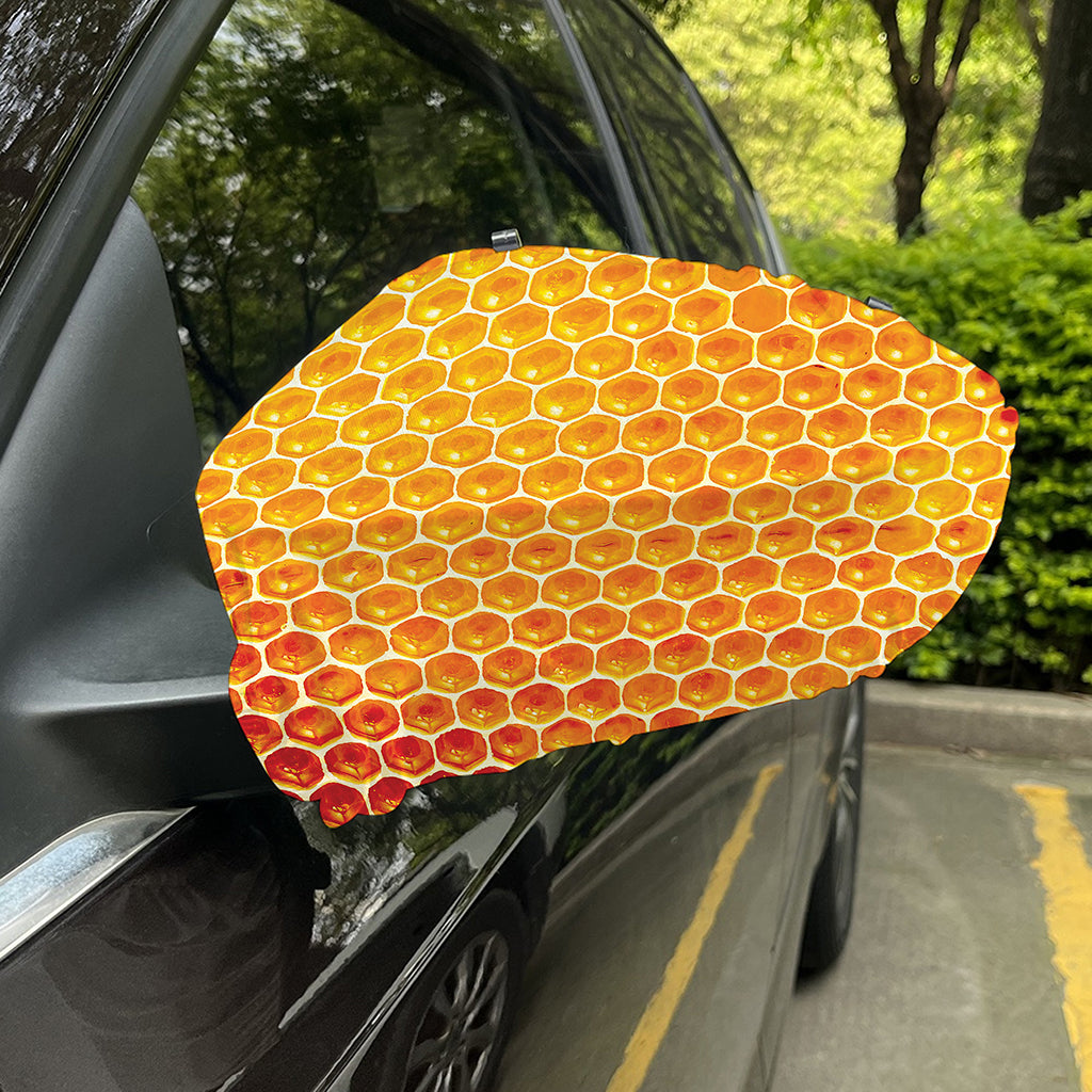 Honey Bee Hive Print Car Side Mirror Covers
