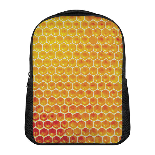 Honey Bee Hive Print Casual Backpack
