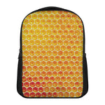 Honey Bee Hive Print Casual Backpack
