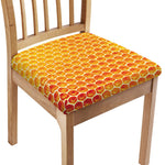 Honey Bee Hive Print Chair Cushion Cover