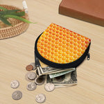 Honey Bee Hive Print Coin Purse