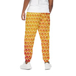 Honey Bee Hive Print Cotton Pants