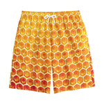 Honey Bee Hive Print Cotton Shorts