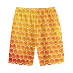 Honey Bee Hive Print Cotton Shorts