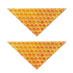 Honey Bee Hive Print Dog Bandana