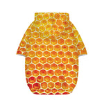 Honey Bee Hive Print Dog Zip Up Hoodie