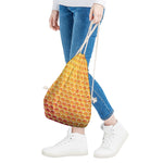 Honey Bee Hive Print Drawstring Bag