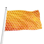 Honey Bee Hive Print Flag