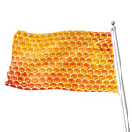 Honey Bee Hive Print Flag