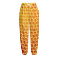 Honey Bee Hive Print Fleece Lined Knit Pants