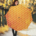 Honey Bee Hive Print Foldable Umbrella