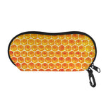 Honey Bee Hive Print Glasses Case