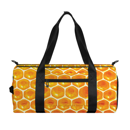 Honey Bee Hive Print Gym Bag