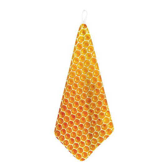 Honey Bee Hive Print Hand Towel