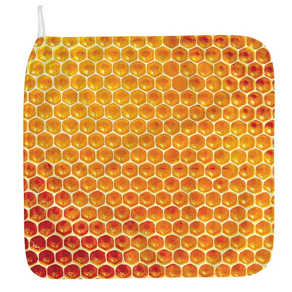 Honey Bee Hive Print Hand Towel