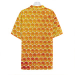 Honey Bee Hive Print Hawaiian Shirt