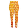 Honey Bee Hive Print High-Waisted Pocket Leggings