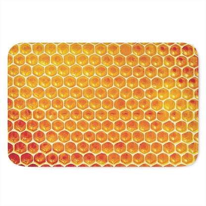 Honey Bee Hive Print Indoor Door Mat