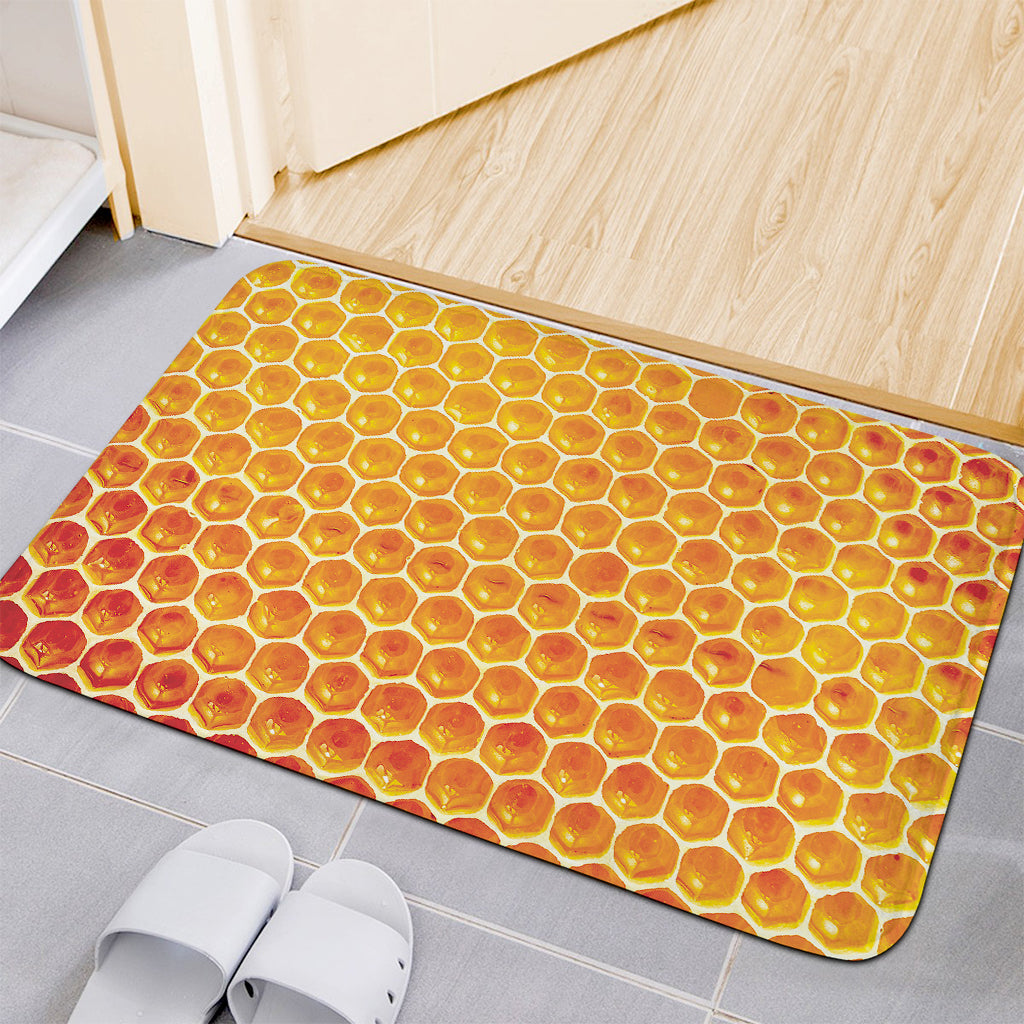 Honey Bee Hive Print Indoor Door Mat