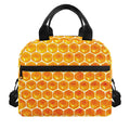 Honey Bee Hive Print Insulated Lunch Bag