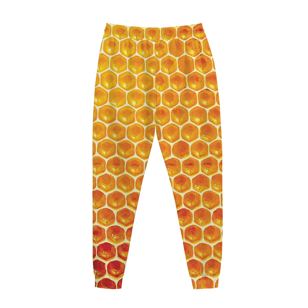 Honey Bee Hive Print Jogger Pants
