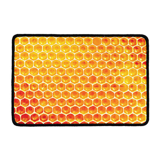 Honey Bee Hive Print Kitchen Mat