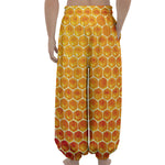 Honey Bee Hive Print Lantern Pants
