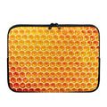 Honey Bee Hive Print Laptop Sleeve