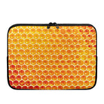 Honey Bee Hive Print Laptop Sleeve