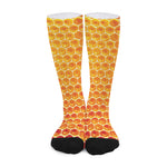 Honey Bee Hive Print Long Socks