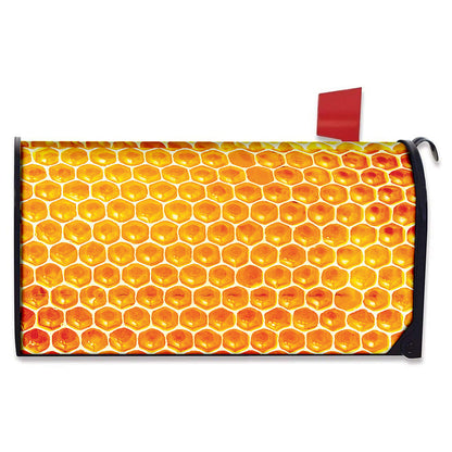 Honey Bee Hive Print Mailbox Cover